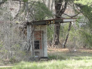 remnants of the ticket booth
