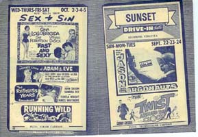 Handbill from the early 1960's.