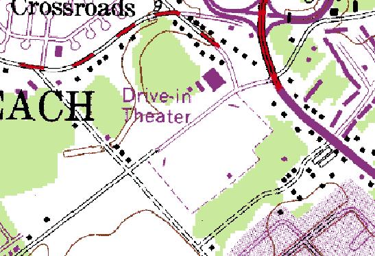 1986 topo map depicting the di location
