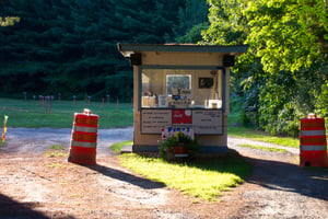 Ticket booth.