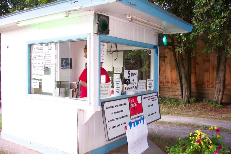 Ticket booth.