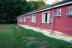 Motel rooms.