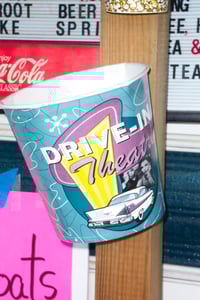 The large bucket of popcorn!