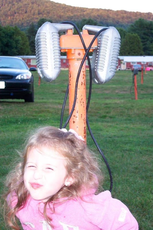The next generation of drive-in fan in training.