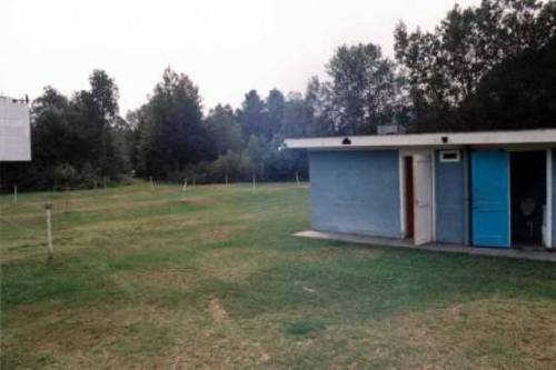 restrooms building