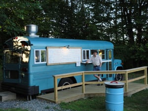 Chef Dana Tabor with rejuvenated concession area