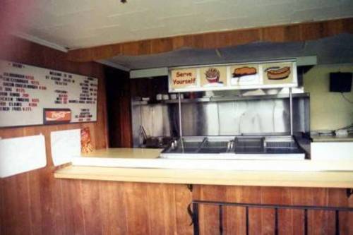 inside the snack bar