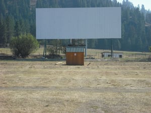 The Auto-Vue Drive-Ins temporary Projection Booth.