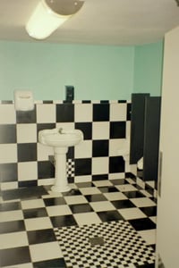 the men's room