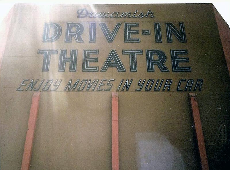 Back of the Duwamish Drive-In screen. The site now houses office buildings belonging to The Boeing Company.