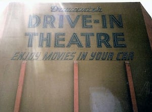 Back of the Duwamish Drive-In screen. The site now houses office buildings belonging to The Boeing Company.