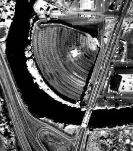 Aerial photo of Duwamish Drive-In.  It cost me $10 to order this photo from the DOT, so enjoy! :)