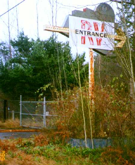 Former sign for this theater, now altered for the RV park.