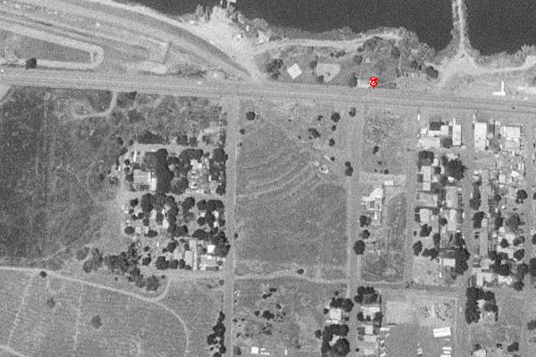 aerial view topo of long gone Island View