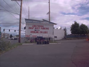 The marquee sign.  In it's last days