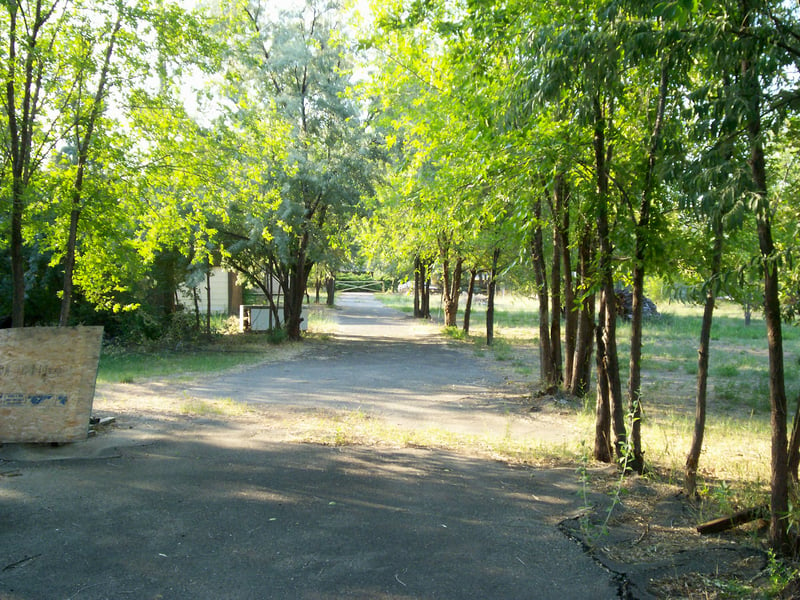 Exit road from snack bar