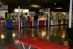 lots of space in the snack bar