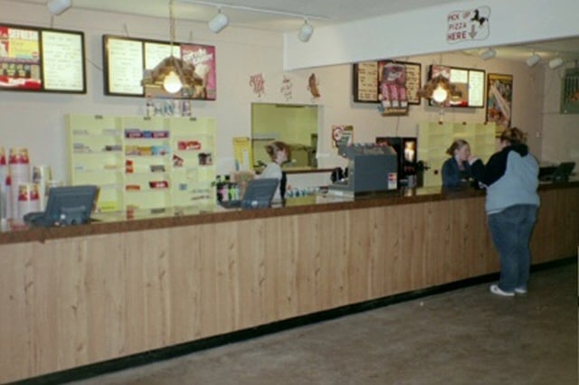Another view of the snack bar with new decorations