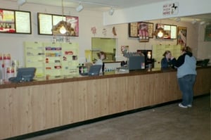 Another view of the snack bar with new decorations