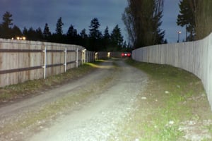 New lights along the entryway for field #2