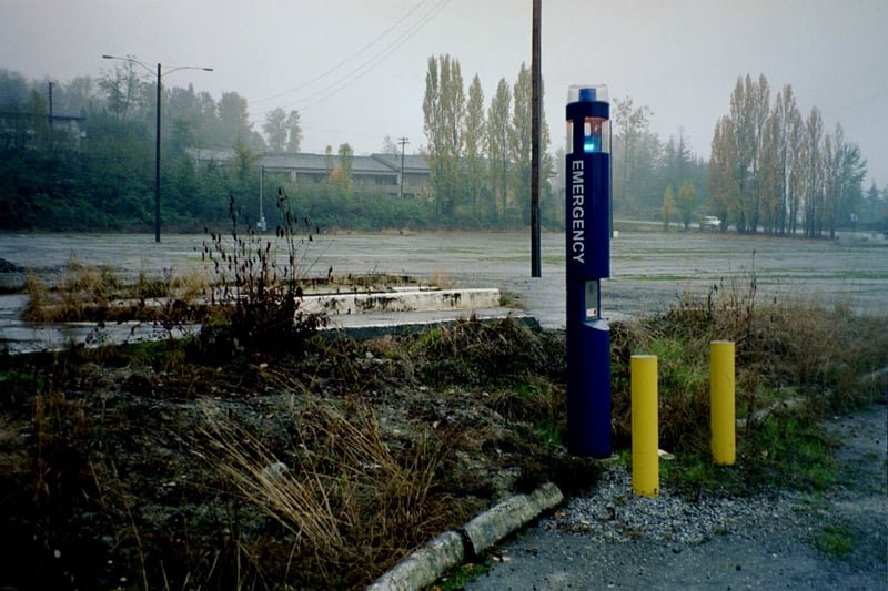 One of 2 emergency call boxes