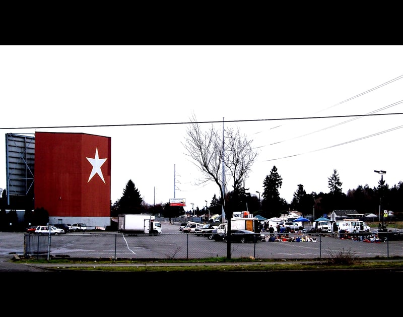 Former Star-Lite drive-in movie theater in Tacoma, Washington