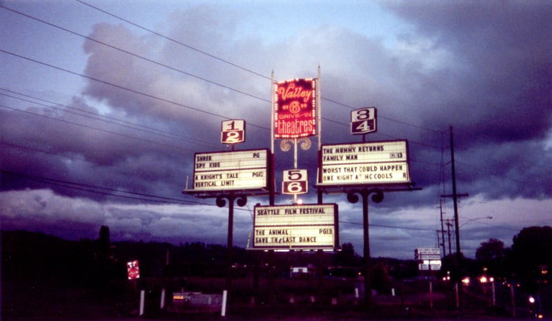 Marquee at night