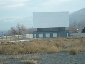 The Vue Dale Drive-In Screen as it sits today.   Hopefully someone in the community will help save this place before it's too late