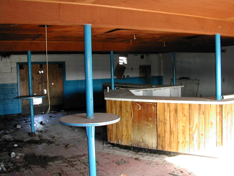 Interior of snack bar