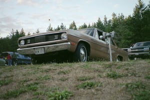 1972 Plymouth Valiant & working speakers, a classic combo!