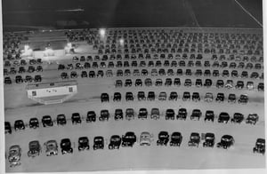 photo taken of the cars at the 41 Twin Outdoor from the top of the twin tower