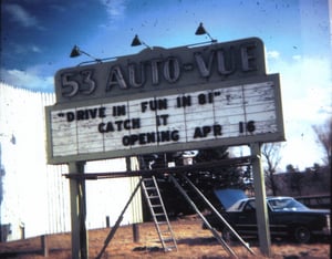 53 Autoview Drive In Theater Marquee