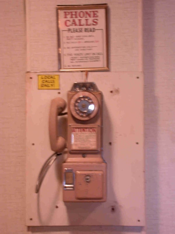 Classic dial payphone...the kids ask: "How does it work?"