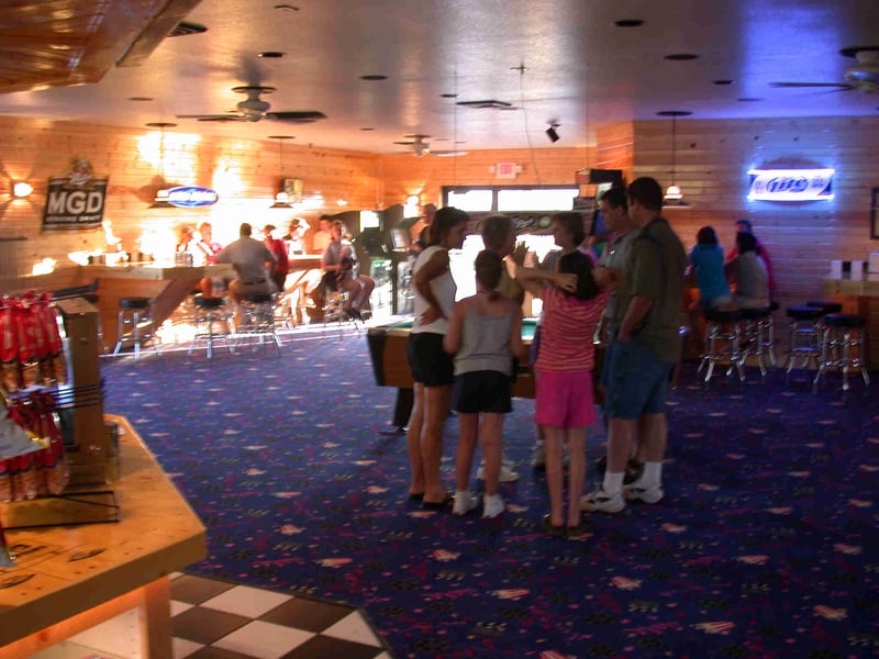 More concession interior (note the beer signs!)