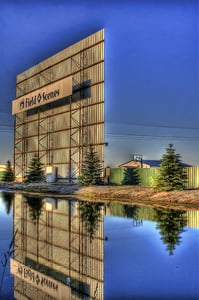 An HDR photo of the drive-in.