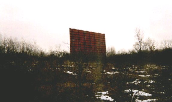 Franklin 100 screen in winter, taken about a month before it collapsed.