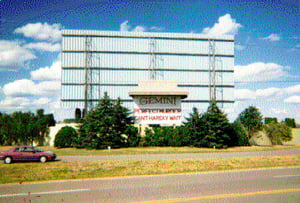 screen tower and marquee