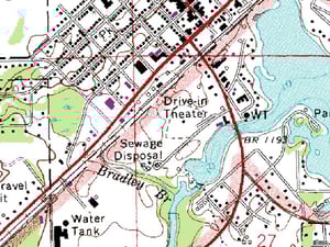 Terra Server image of former site location