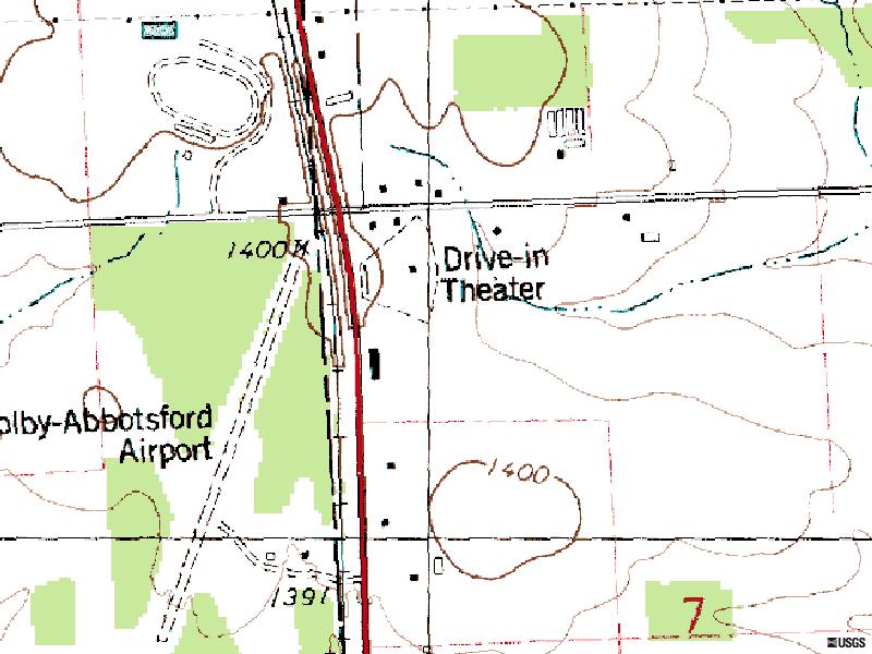 TerraServer map of former site