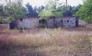 Concession stand back in 1999.  All that was left back then.