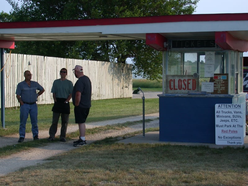 ticket booth before opening