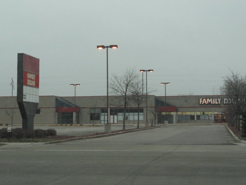 former site now parking lot and retail
