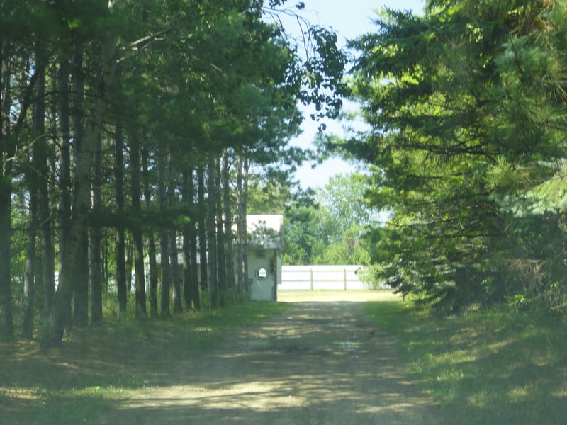 entrance road and ticket booth