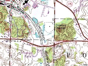 TerraServer image of former site