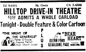newspaper ad, from August 21, 1968 (orig. from the Wisconsin Movies by Starlight site)