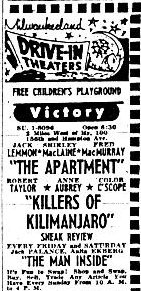 newspaper ad from 1960 (from Andy Hill's Movies by Starlight site)