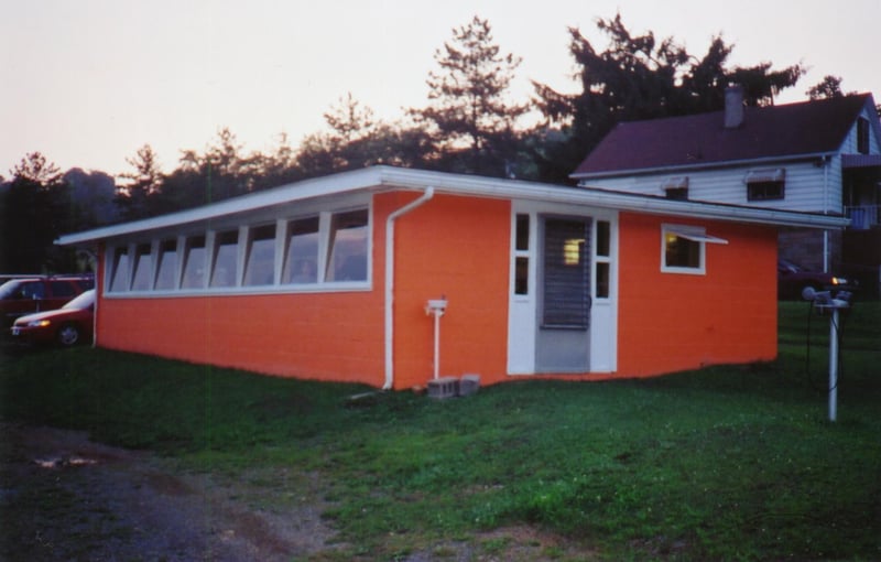 The concession building. Photo taken June 23, 2001.