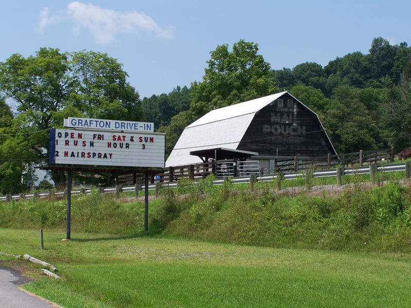 sign with barn