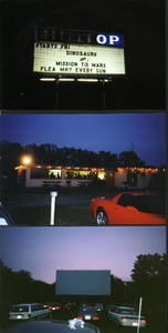 A few night time pictures of the Hilltop drive-in