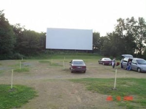 That's my '89 Eagle Premier parked in front of the screen.